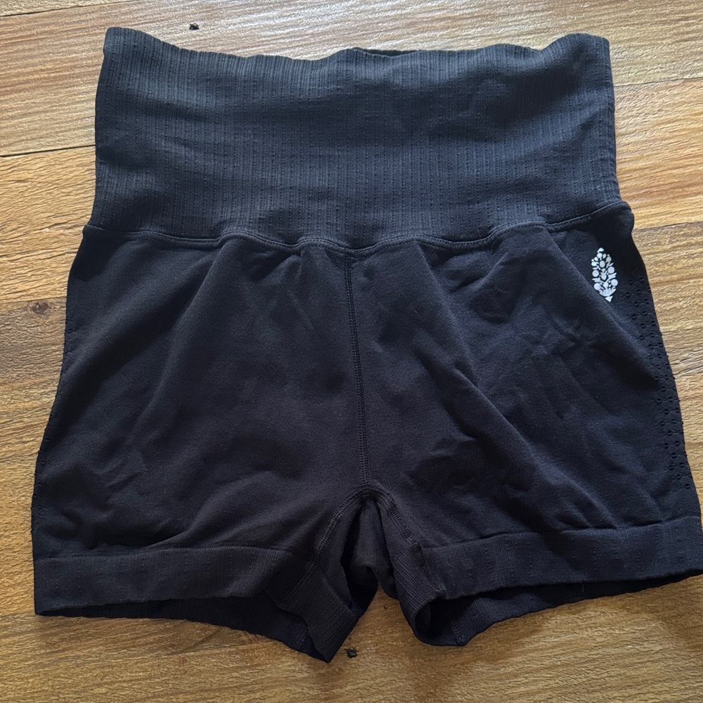 FP Movement by Free People Black High-Waisted Shorts